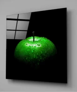 Alternative view of Groene Appel Glasschilderij
