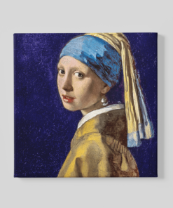 Meisje met de parel Canvas Schilderij