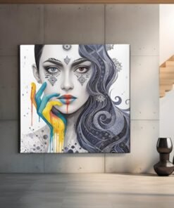 abstract-vrouw-canvas-schilderij-c