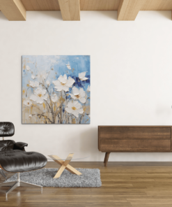 Olieverf Bloemen Canvas Schilderij - Afbeelding 3