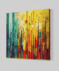 Alternative view of Kleurrijke Abstract Canvas Schilderij
