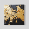 OEFE 1137 abstract zwart goud canvas schilderij