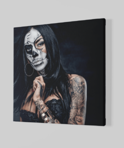 Alternative view of Vrouw Enge Tatoeage Canvas Schilderij