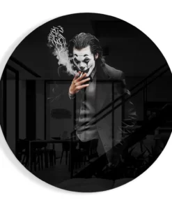 Joker Smoking Glasschilderij