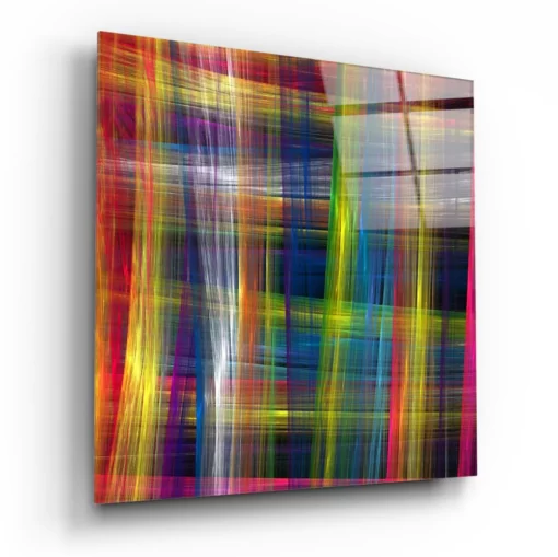 kleurrijke abstrat kunst glasschilderij KGLS 3018 b