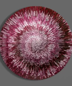 Alternative view of Ruby Helix Glasschilderij