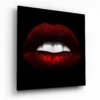 rode lippen glasschilderij KGLS 7053 a
