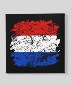 Nederlandse Vlag Canvas Schilderij