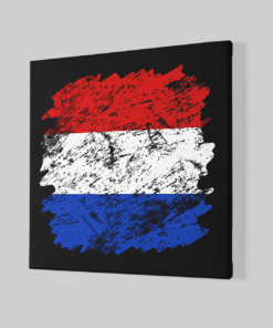 Alternative view of Nederlandse Vlag Canvas Schilderij
