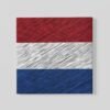 OEFE 1164 nederlandse vlag canvas schilderij