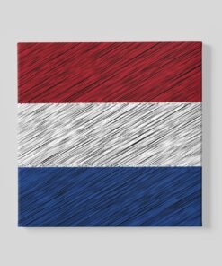 Nederlandse Vlag Canvas Schilderij