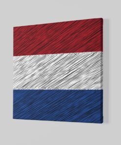 Alternative view of Nederlandse Vlag Canvas Schilderij