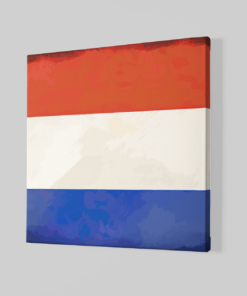 Alternative view of Nederlandse Vlag Canvas Schilderij