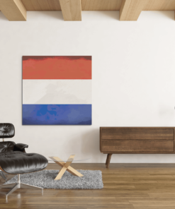 OEFE 1166 nederlandse vlag canvas schilderij b