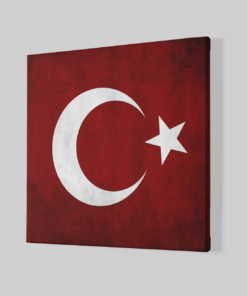 Alternative view of Turkse Vlag Canvas Schilderij 