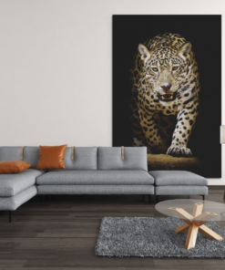 ALIVA 1227 canvas schilderij luipaard wilde dieren c