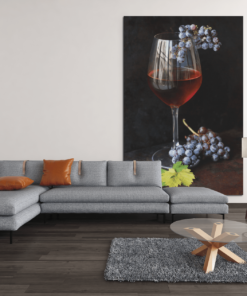 ALIVA 1232 druivenwijn canvas schilderij c