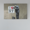 ALIVA 1239 banksy I love ny canvas schilderij
