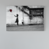 ALIVA 1241 banksy meisje en hart canvas schilderij