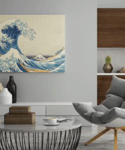 ALIVA 1243 the big wave off kanagawa canvas schilderij a