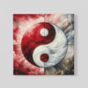 ALIVA 1173 yin en yang canvas schilderij vierkant