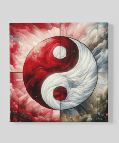 Yin en Yang Canvas Schilderij