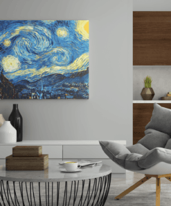 ALIVA 1185 van gogh starry night canvas schilderij horizontaal c