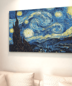 ALIVA 1185 van gogh starry night canvas schilderij horizontaal d
