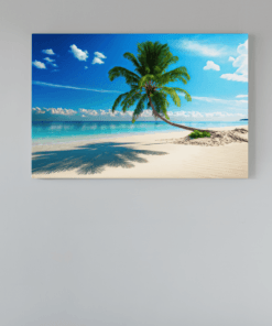 Landschap Het Strand Canvas Schilderij
