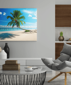 Landschap Het Strand Canvas Schilderij - Afbeelding 4