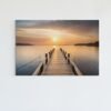 ALIVA 1197 landschap houten pier canvas schilderij