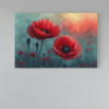 ALIVA 1207 canvas schilderij klaproos bloemen