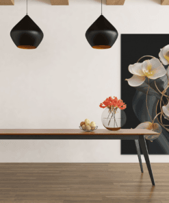 ALIVA 1209 bloemen wit geel canvas schilderij c