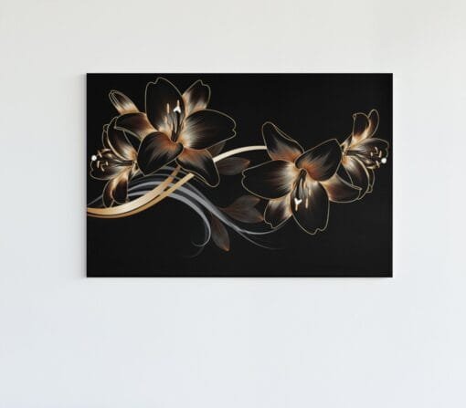ALIVA 1211 gouden bloemen canvas schilderij