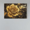 ALIVA 1212 gouden roos canvas schilderij