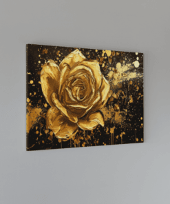 Alternative view of Gouden Roos Canvas Schilderij
