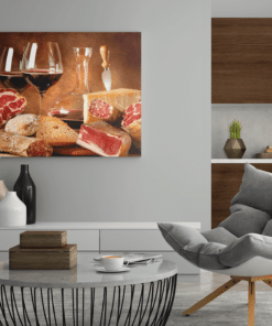 ALIVA 1247 rode wijn canvas schilderij a