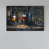 ALIVA 1248 wijndruiven en zaklamp canvas schilderij