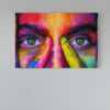 ALIVA 1249 gekleurde vrouw gezicht canvas schilderij