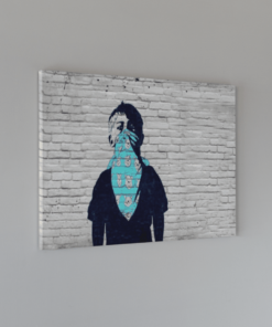 ALIVA 1251 banksy art graffiti canvas schilderij a