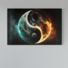 ALIVA 1254 yin en yang canvas schilderij