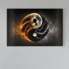 ALIVA 1256 yin en yang canvas schilderij