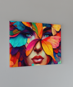 Alternative view of Vrouw Kleurrijk Canvas Schilderij