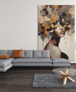 ALIVA 1265 kunst vrouw canvas schilderij d