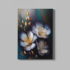 ALIVA 1268 bloemen wit paars canvas schilderij
