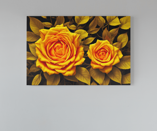 ALIVA 1269 gele rozen canvas schilderijen