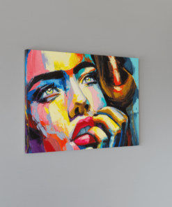 ALIVA 1273 vrouw olieverf canvas schilderij a