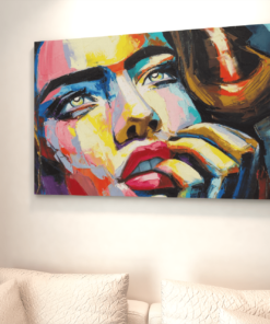 ALIVA 1273 vrouw olieverf canvas schilderij b