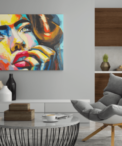 ALIVA 1273 vrouw olieverf canvas schilderij c