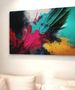ALIVA 1277 kleurrijke abstract canvas schilderij c